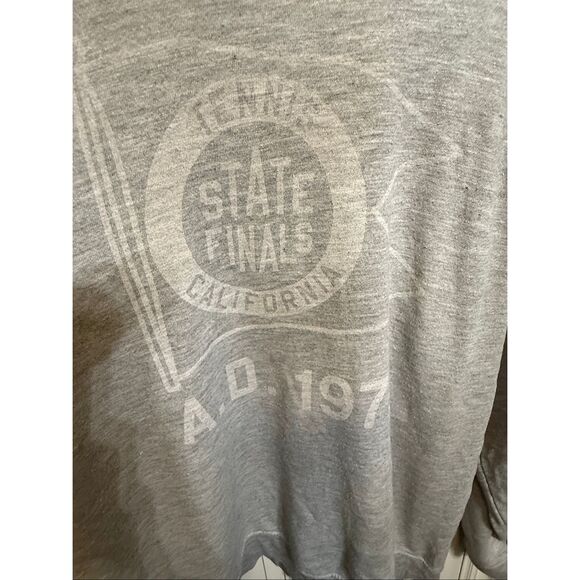 Retrobrand Women's State Finals Graphic Oversized Pullover Sweatshirt Gray Large - Picture 9 of 15